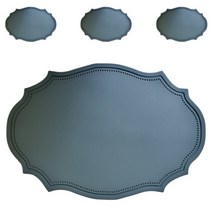 YULARA 헤리티지 북유럽 방수 테이블 매트 4p, 딥블루, 43 x 30 cm
