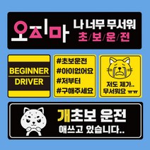 자국안남는 초보운전스티커 자석 (모음) 도로주행 스티커 주행연습, 10.개초보 운전