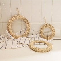 레인보우하우스 라탄핸드메이드옥수수껍질냄비받침, 19