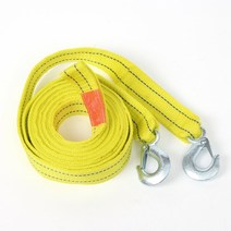 차량용 고리형 5M 견인줄 (형광옐로우) 견인로프(5톤), 상세페이지 참조