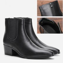 바이커 부츠 배달 오토바이 방한 남성 하이힐 부츠 브랜드 가죽 발목 편안한 파티/웨딩, 01 BLACK