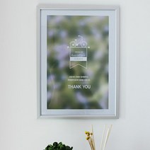 병원 면허증 액자 A4 사업자등록증 벽걸이, 프레임색상, 검정