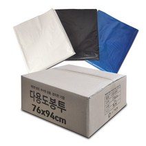 평판비닐봉투 ( 76 x 94 / 70~80리터 ) 500장 (흰색/검정색/청색), 흰색