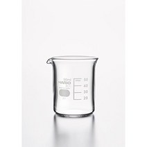 HARIO 표준 스케일 50ml 010020-5051A 72 조각을 가진 Sibata Scientific Beaker, 1개, 1ml
