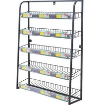 약국 편의점 진열대 선반 이동식 간식 과자 틈새 매대, 상세이페이지 참고, 그레이 볼드+프라이스 바(60x15x67CM)