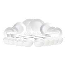 코렐 무지 저스트화이트 10인그릇세트 F 38pcs, 한국형공기대접