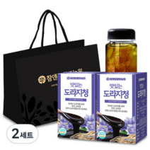 황토농원 맛있는 도라지청 250g x 2p + 보틀 + 쇼핑백, 2세트