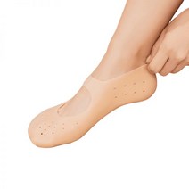 일상공감 보드랍족 발보호대 뒤꿈치 발각질 보습풋패드 양말, 발보호대 1+1_스킨 L 1쌍+화이트 L 1쌍
