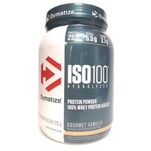다이마타이즈 ISO100 웨이 프로틴 파우더 725g 고메 바닐라 Dymatize ISO100 Hydrolyzed Protein Powder