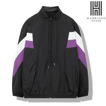 해리슨 오버핏 배색 바람막이 집업 점퍼 HES1063
