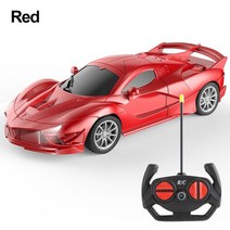 제이즈 Gift Led Light Kids Toys Flexible Operation RC Speed Car Racing Game Remote Control Vehicle Drif, [04] red