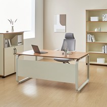 데임 A형 B형 LPM 책상 아카시아 컴퓨터책상 1200 1400 1600 1800, A형블랙프레임