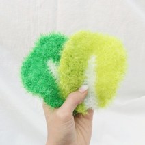 클래스풀 왕초보 코바늘뜨기 상추 수세미만들기 코바늘 포함 동영상포함, 연두색 상추 수세미 DIY 패키지