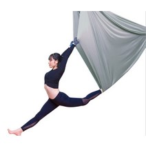 플라잉요가해먹 가정용 해먹 요가 천 13 가지 색상 공중 비행 반중력 요가 해먹 스윙 바디 빌딩 운동, 02 GRAY