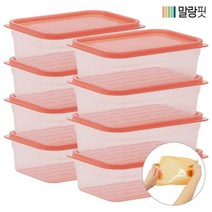 생활엔 [생활엔]말랑핏 차곡차곡 식재료 보관용기 650ml X 8P