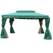 캐노피천막 텐트 야외 업소용 그늘막 이동식, 알루미늄 합금 한면당 2.5x2.5m(거즈 커튼)