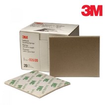 규즈몰 3M 스폰지 페파 빼바 목공소 연마제 연마지 사포 샌딩, 방수, 02600(1200~1500방)