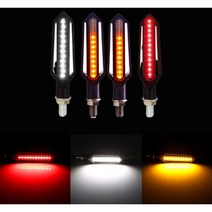 바이크 장비 오토바이 엘이디 꾸미기 튜닝용품 LED 스쿠터튜닝 커스텀 비상등 방향지시등, 레드
