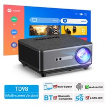 빔프로젝터추천ThundeaL-풀 HD 1080P 프로젝터 TD98 WiFi LED 2K 4K 비디오 영화 스마트 PK DLP 홈 시어터, Multiscreen Version