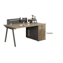 컴퓨터 책상 직원 가정용 학생 공부 테이블 오피스, 브라운 120cm