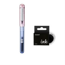 모나미 라인 만년필 EF ROSEBAY + 잉크 카트리지 BLACK 5p, 혼합색상, 5세트
