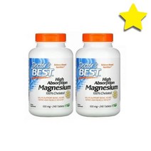 닥터스베스트 하이 앱솔션율 코큐텐 CoQ10 코엔자임 큐텐 Q10 바이오페린 Bioperine 200mg 180식물성 베지캡슐, 2병세트 100% 킬레이트화 고흡수 마그네슘 100m