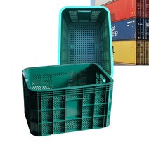 농산물 운반 상자 과일 플라스틱 박스 3개 사각 콘티 pistores*412218740hF, 사각박스(녹색)-3개, 본상품선택