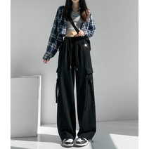 오르미Rr116 여자 가을 겨울 바지 빈티지 포켓 디자인 와이드팬츠 카고 바지