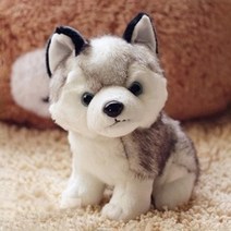 허스키 강아지 애착 인형 플러시 장난감 완구 애완 동물 봉제 개 어린이날 선물 애니멀 퍼피 반려견 리얼펫 유아 아이 조카 학생 자녀 수면 취침 방 거실 인테리어 장식 소품