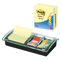3M 크리스탈 팝업 콤보팩 DS-100 76x76mm 플래그 메모 지 리필지, 단품, 옵션_없는__상품