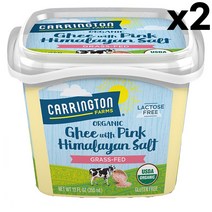 Carrington Farms 캘링턴팜 기버터 핑크 히말라야 솔트 355ml 2팩 Grass Fed, 1개
