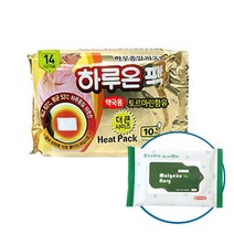 하루온 핫팩 붙이는 타입 50g, 20개입+맑은누리손소독티슈