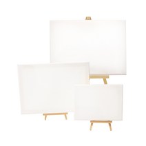 영운교재 미니 나무 이젤 캔버스 세트 (대형)