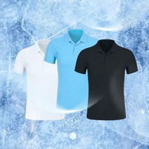 남성 기능성 카라티 쿨론 여름 쿨링 반팔 쿨티셔츠