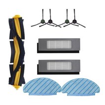 로봇 청소기 걸레 필터 ECOVACS DEEBOT OZMO T8T8 AIVI 진공 먼지 봉투 일회용 천 액세서리 용 메인사이드 브러시, 9개