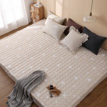 부드럽고 위생적인 사계절 침대 패드, 110X200 패드 SS 사이즈, 광목하트, 레드