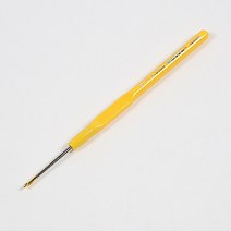 [앵콜스] 튤립 자루 코바늘 (모사용 레이스용) 뜨개부자재, 모사용 2／0호(노랑색), 1개