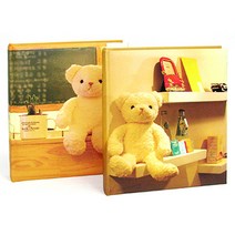 드림 베어 양장 접착앨범 30매, 선반
