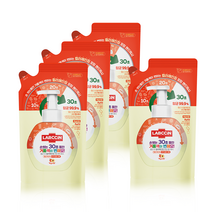 랩신 핸드워시 복숭아 450ml 리필 4개 233322, 베리 450ml 리필 4개