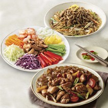애슐리 안동 찜닭+고기듬뿍 잡채+쉬림프 불고기 월남쌈 (총 6인분) 밀키트