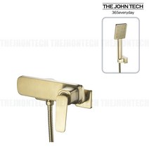 [더존테크]빅토리아샤워301 무광골드 샤워수전, 1개