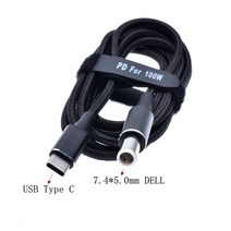 Dc 전원 코드/케이블 충전기 노트북 어댑터 dell 노트북을위한 7.4*5.0mm 중앙 핀 남성 플러그 커넥터에 4.5*3.0mm 여성