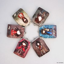 수채화 일러스트 미니 파우치 화장품파우치 클러치