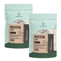 첨가물없는 캐모마일 삼각 티백 카페인없는 차, 2개, 50티백