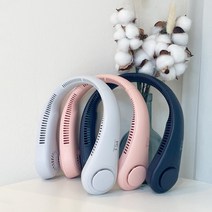 휴대용 핸즈프리 선풍기 저소음 대용량 배터리 넥풍기, 01 화이트