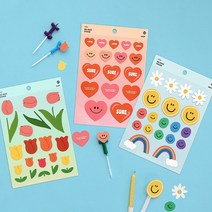 빅포인트 스티커 01-12 데코 컷팅 인스 폴꾸 일러스트 디자인 PP 리무버블, 09 SMILE