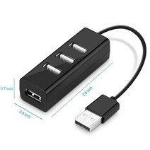 고속충전어댑터케이블 usb케이블 호환 4 항구 USB 허브 고속 20 쪼개는 도구 Kabel 증량제 컴퓨터 탁상용 노트북 휴대용 퍼스널, [01] Black