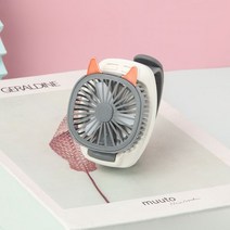 귀여운 고양이 팔찌 선풍기 USB 충전 손목 시계형 여름 커플 특이한 휴대용 가성비, 스페이스 그레이