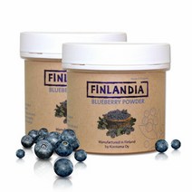 [핀란디아] 핀란드 빌베리 분말 파우더 50g 2통, 블루베리파우더2통, 단품, 2개