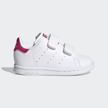 [국내/정품] 아디다스 Stan Smith Shoes Infants Originals Cloud White Cloud White Bold Pink